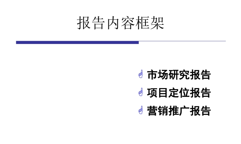 2006年大连市某项目整体策划报告提案