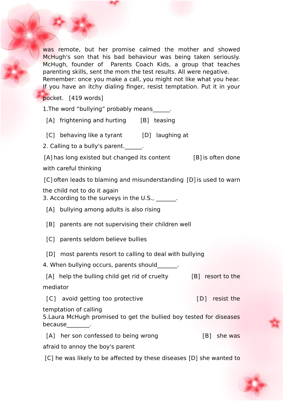 《英语阅读理解150篇》_第2页