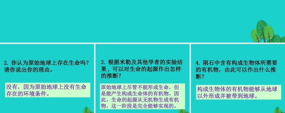 八年级生物上册 第五单元 第十六章 第一节 生命的诞生 生命的诞生讨论课件 (新版)苏教版 课件