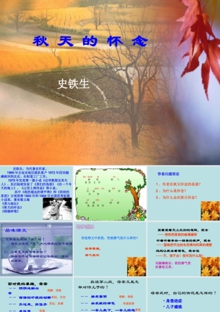 《秋天的怀念》课件(2)