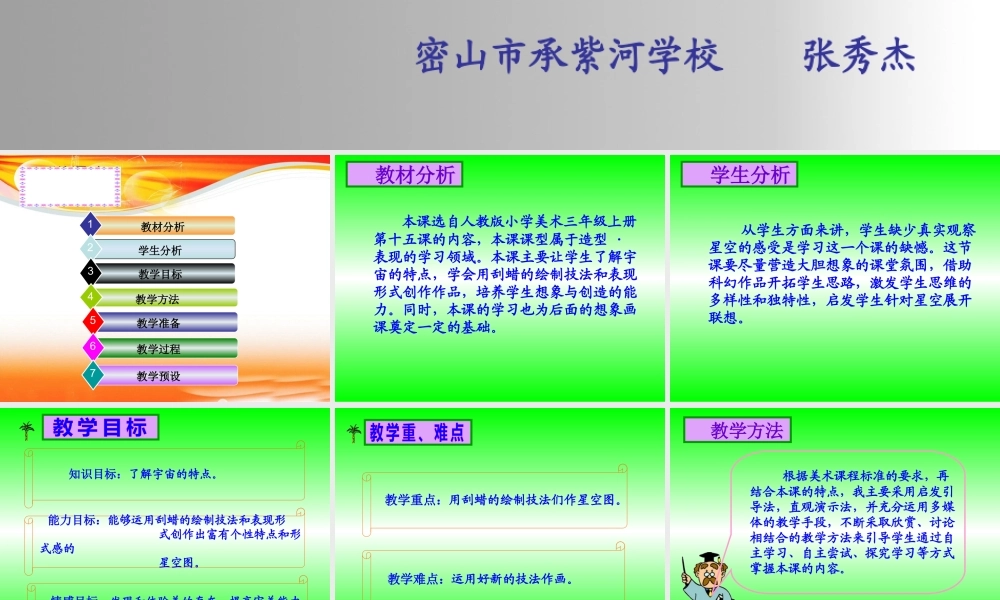 星空的联想说课