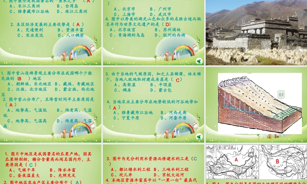 八年级地理下册 识图活动课件 新人教版 课件