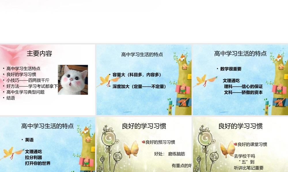 圆梦名校——高中学习方法与技巧