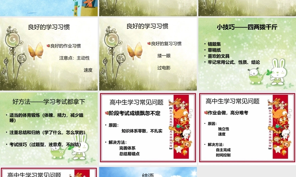 圆梦名校——高中学习方法与技巧