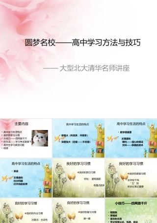 圆梦名校——高中学习方法与技巧