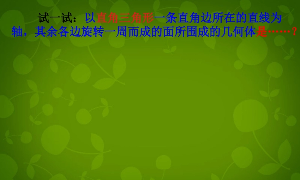 九年级数学上册 圆锥课件 新人教版 课件