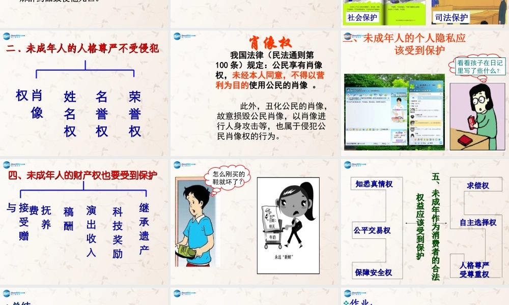 八年级政治上册 第7课 保障未成年人权益课件1 北师大版 课件