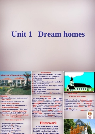 中学七年级英语下册 Unit 1 Dream homes period 1课件 牛津版 课件
