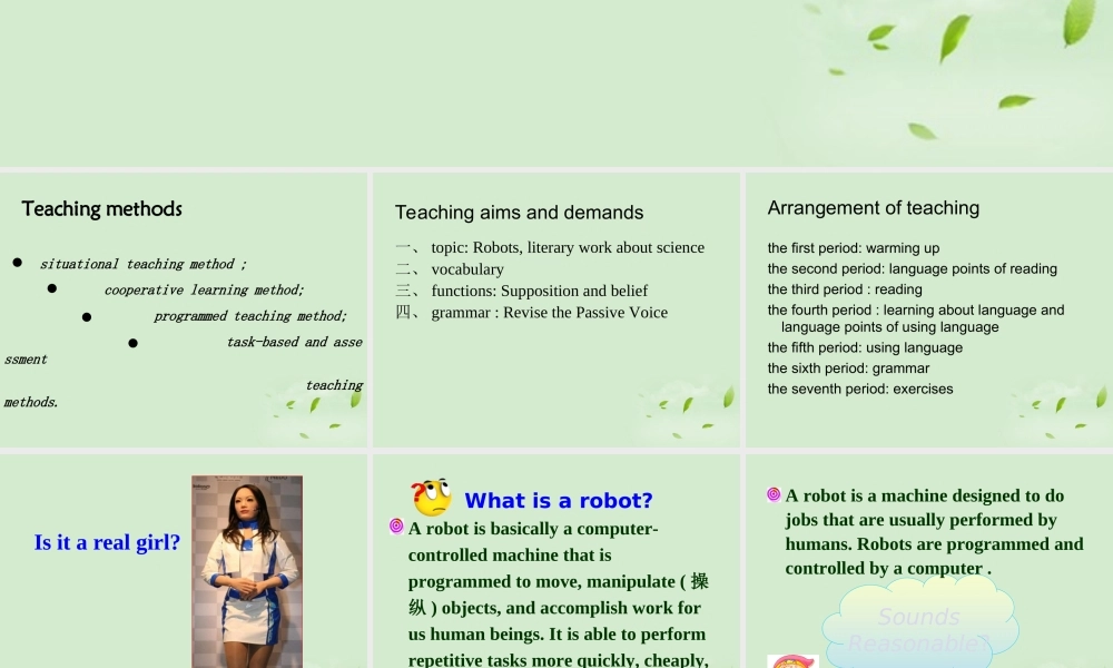 山东省沂水一中高二英语 Unit 2 the first period课件(35) 新人教版 课件