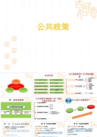 《公共政策学》思维导入
