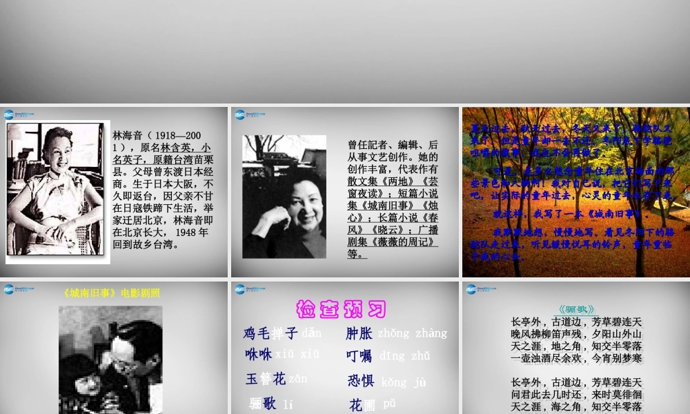 中学七年级语文下册 2(爸爸的花落了)课件 新人教版 课件