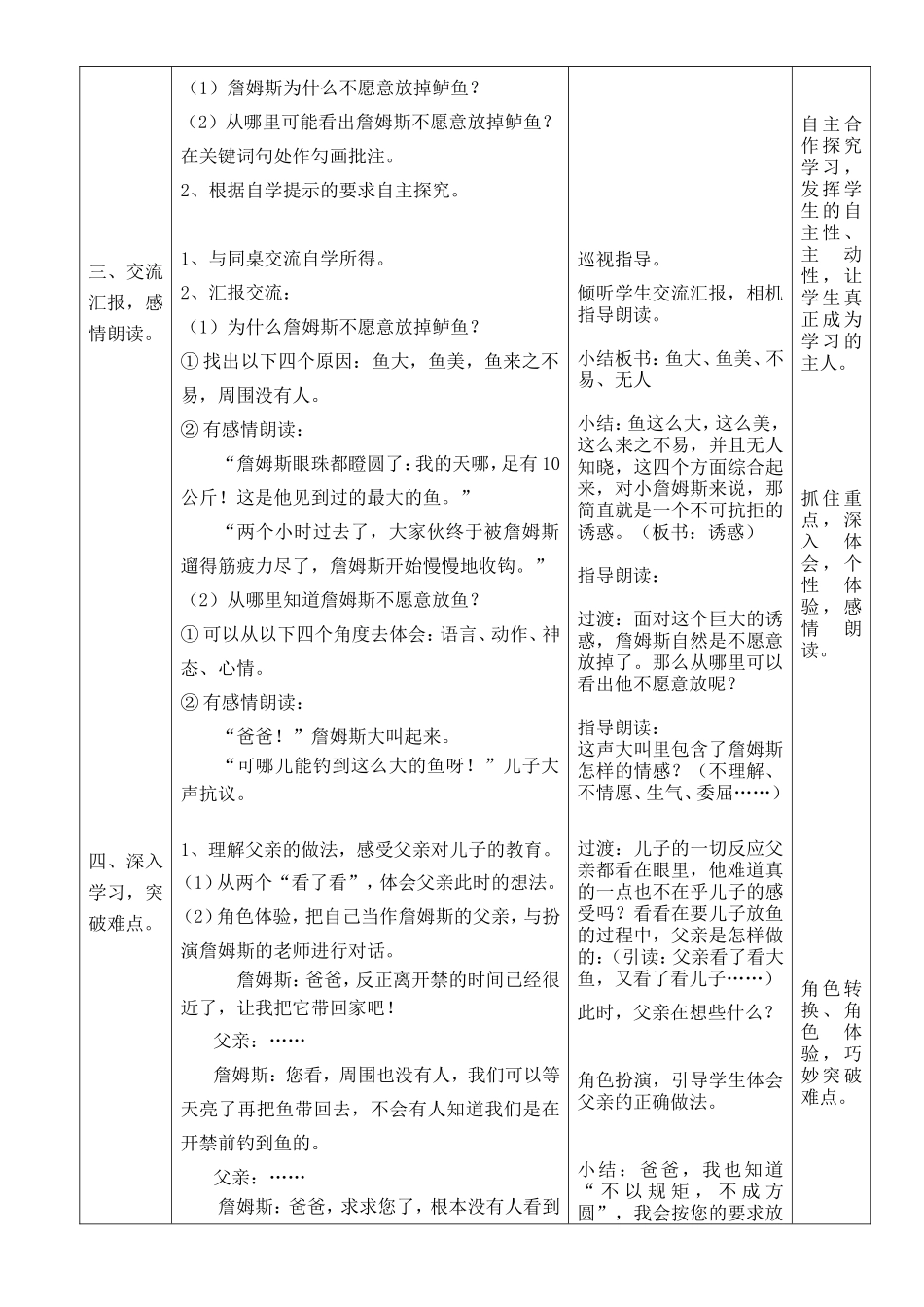 《钓鱼的启示》教学案设计_第2页