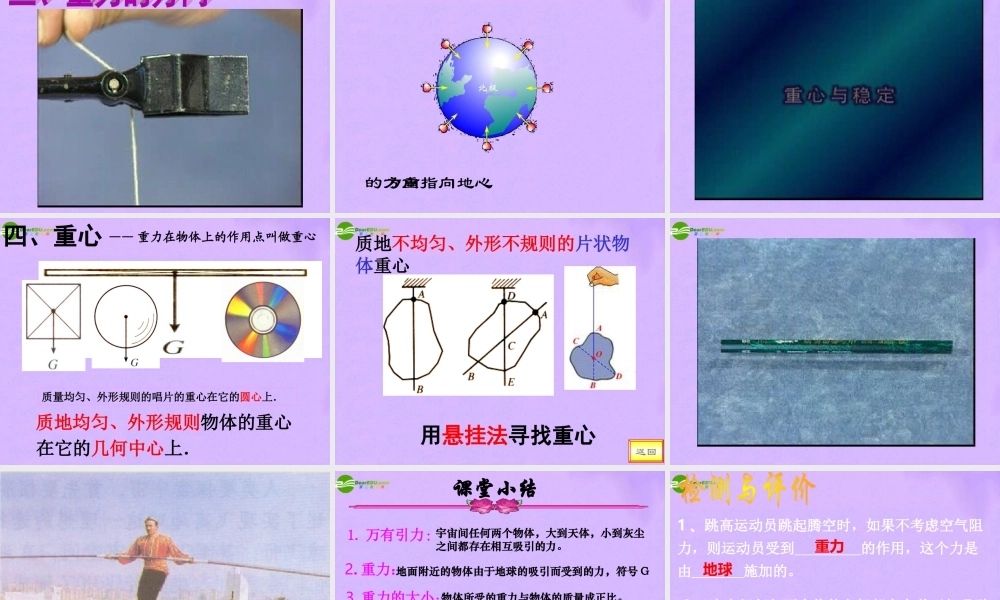 九年级物理 第十三章第二节重力课件 人教新课标版 课件