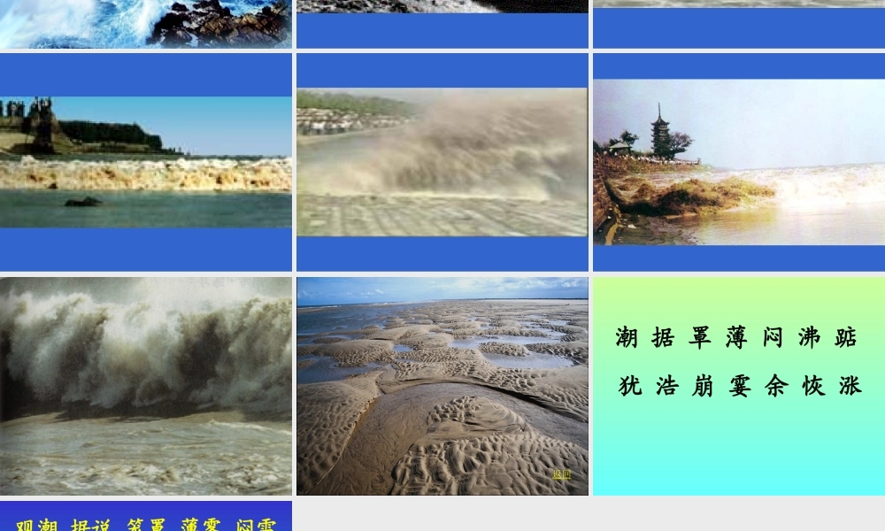 观潮课件(小学语文四年级课件)