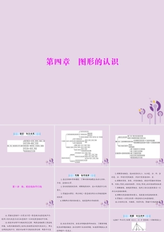 广东省中考数学复习 第一部分 中考基础复习 第四章 图形的认识 第1讲 角、相交线和平行线课件