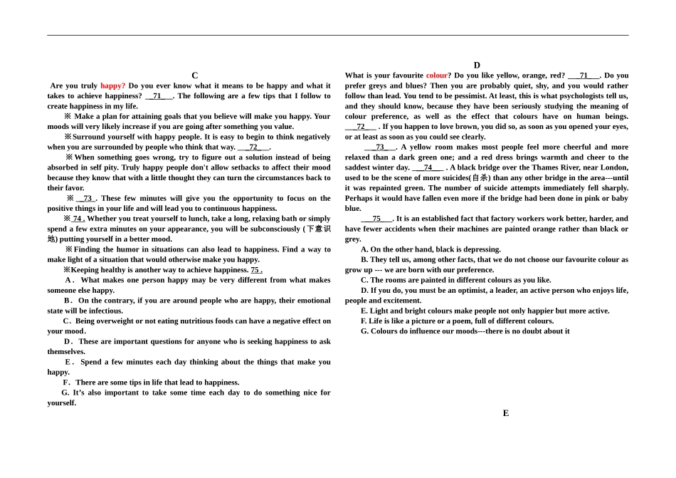 高考英语总复习-七选五_第3页