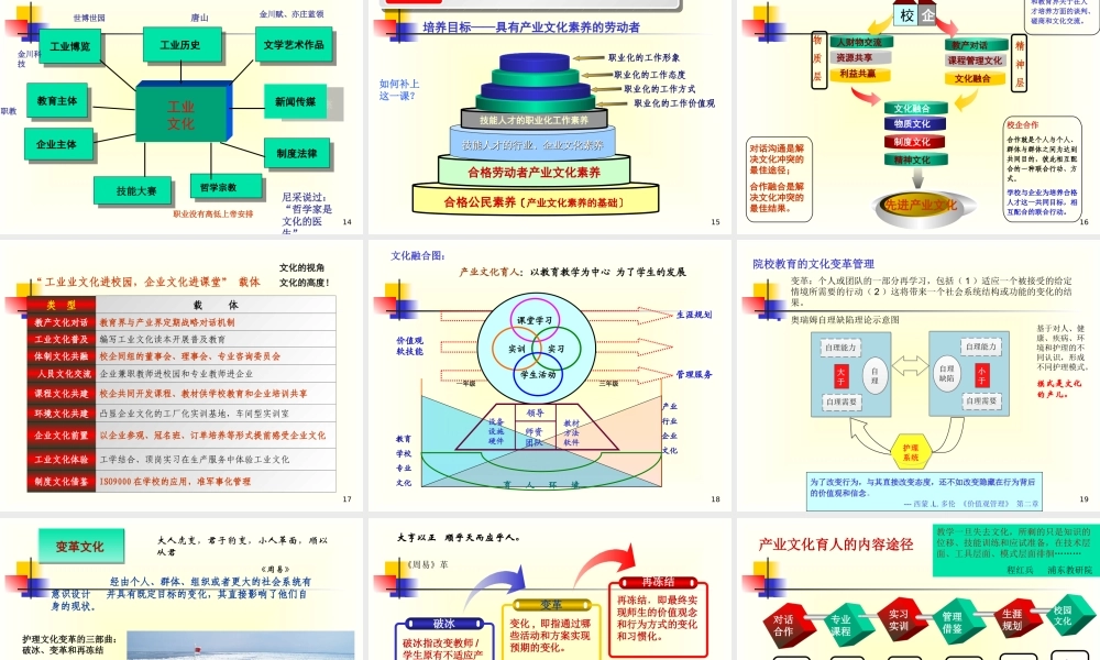 《校企合作推进产业文化育人》余祖光