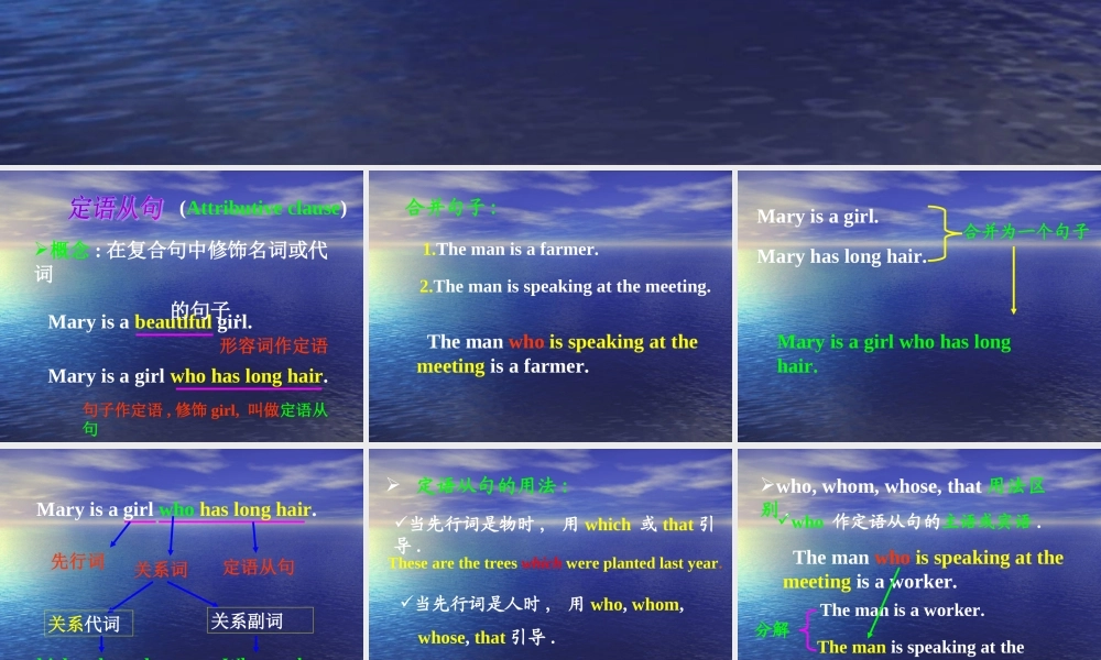 初中英语定语从句课件3