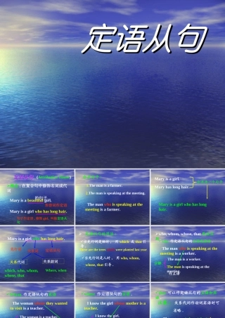 初中英语定语从句课件3