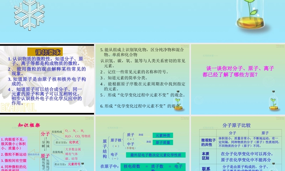 微粒构成物质物质分类