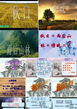 八年级语文下册 第29课(山居秋暝)课件 语文版 课件