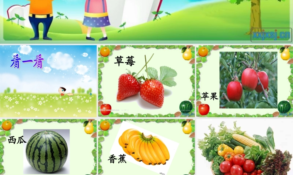 培智语文识字教学：水果