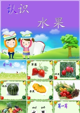 培智语文识字教学：水果