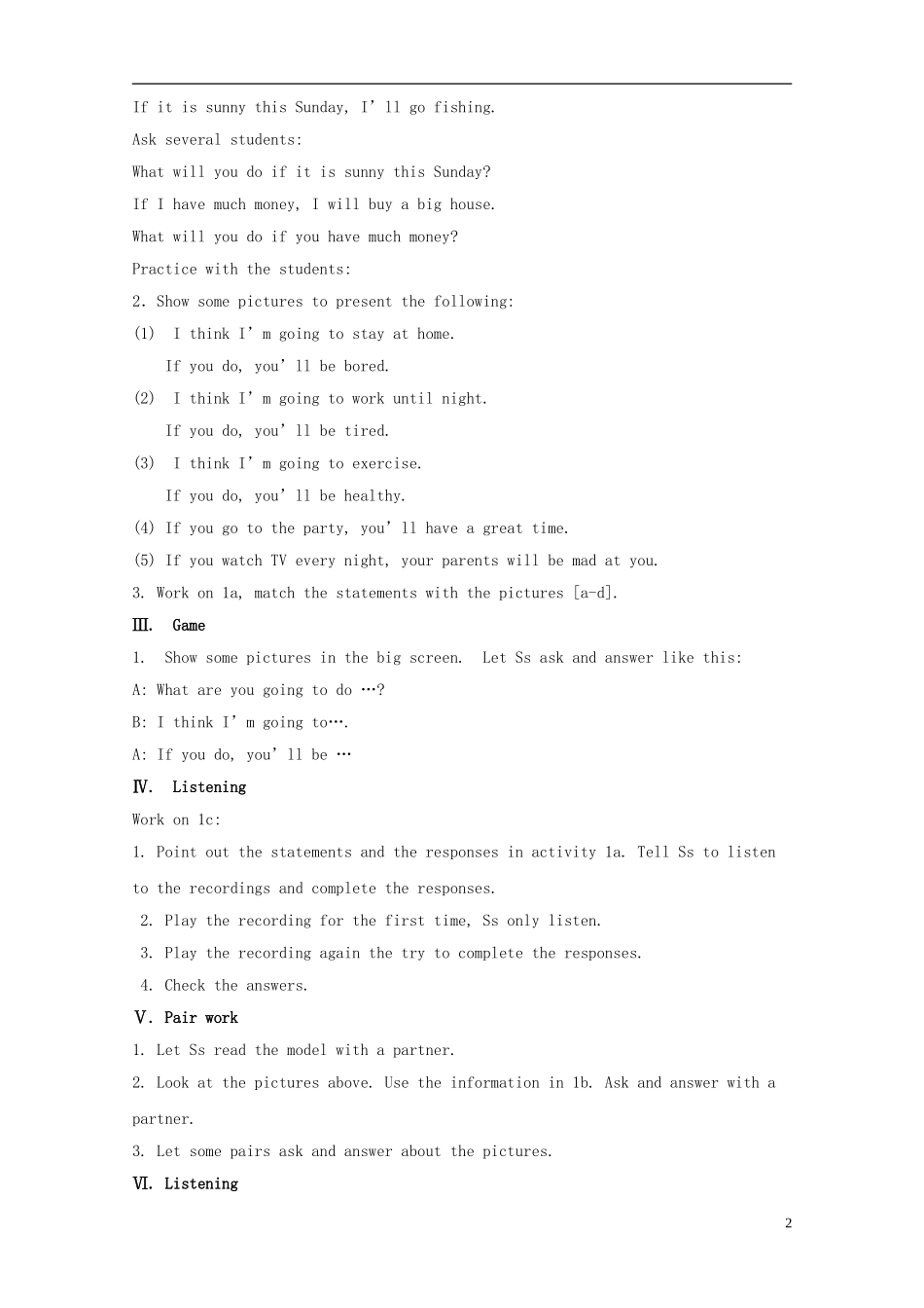 2013年秋八年级英语上册_Unit_10_!教案_(新版)人教新目标版_第2页