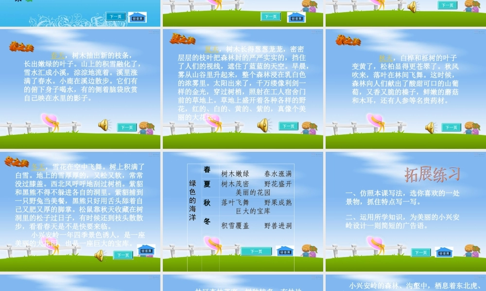 美丽的小兴安岭成品