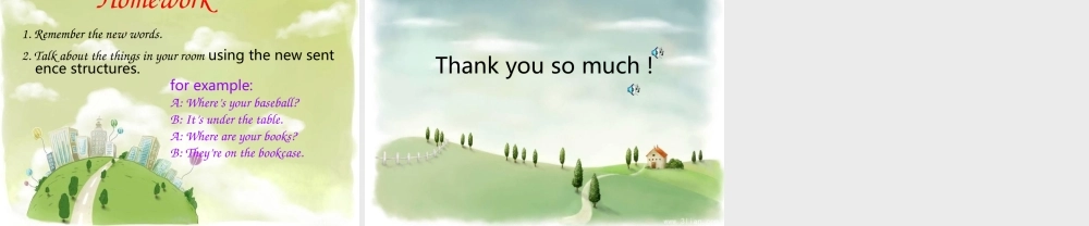 初中一年级英语上册正式篇Unit4Whereismyschoolbag第一课时课件