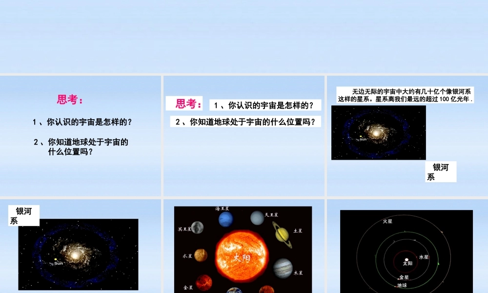 九年级物理 1宇宙和微观世界课件 人教新课标版 课件