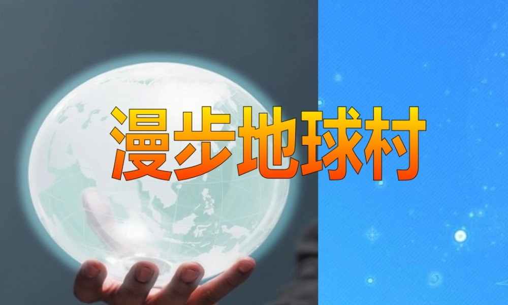 九年级政治 第六单元(漫步地球村) 复习课件 教科版 课件