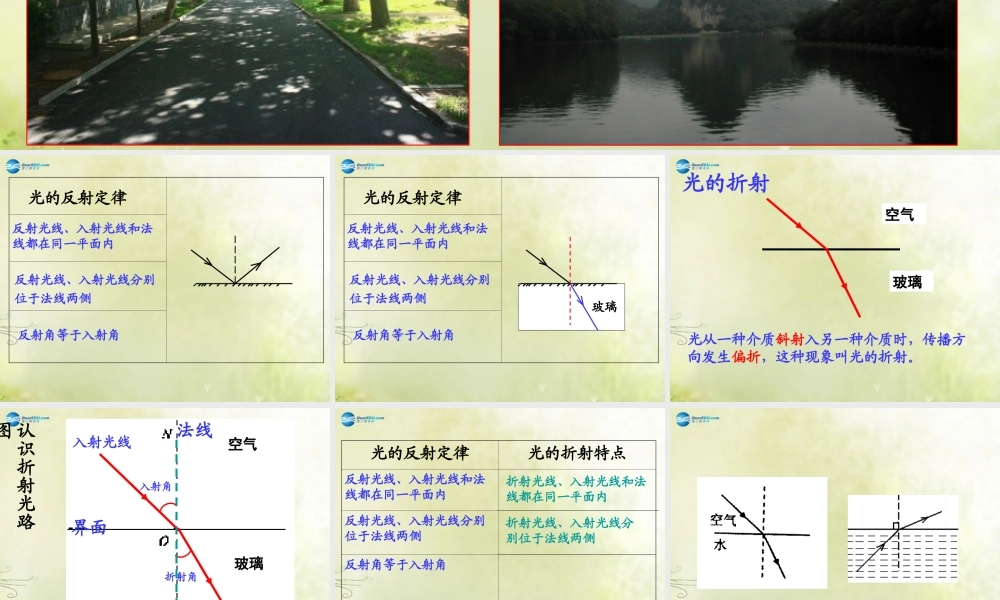 中学八年级物理上册 4.4 光的折射课件 (新版)新人教版 课件