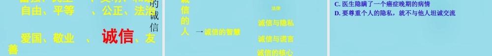 八年级政治上册 10.2 做诚信的人课件 新人教版 课件