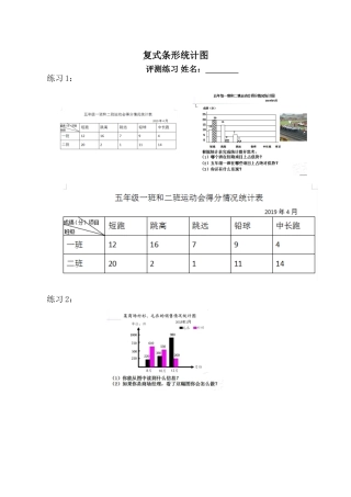 信息窗一(复式条形统计图)