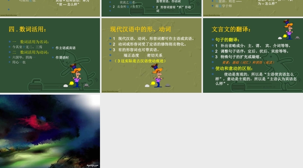 古代文言实词的规律课件 人教版 课件