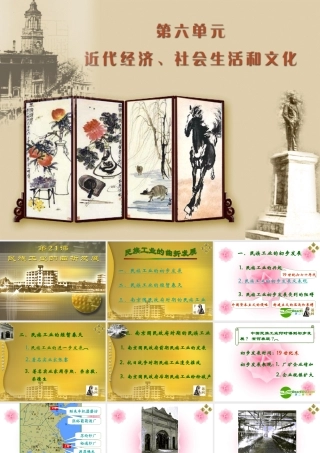 八年级历史上册 第21课 民族工业的曲折发展课件 岳麓版 课件