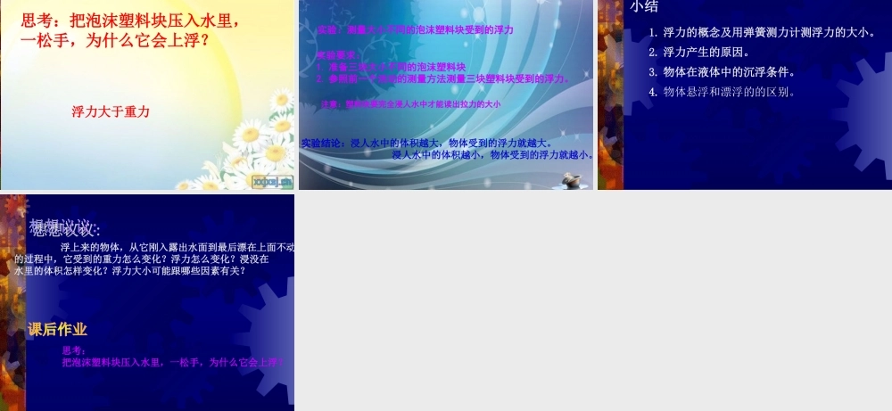 教科版小学科学五年级下册第一单元《浮力》课件 (2)