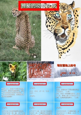 七年级语文上册 第四单元 第写在雪地上的书)课件 鄂教版 课件