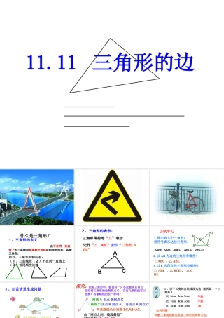 11.11三角形的边