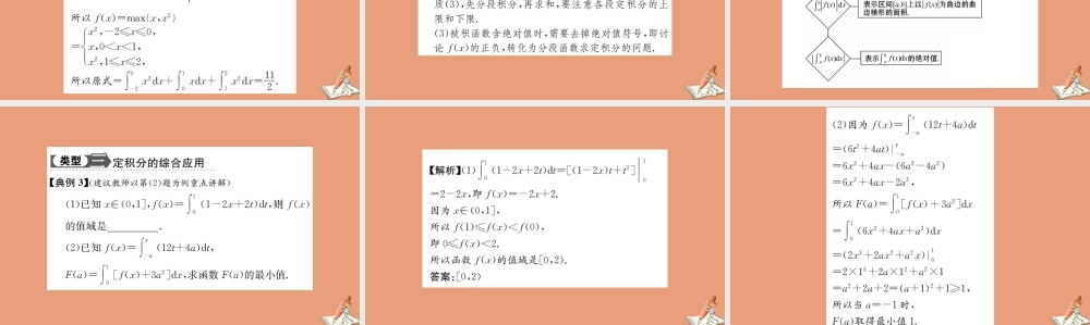 数学 第一章 导数及其应用 1.6 微积分基本定理教学课件 新人教A版选修2 2 课件