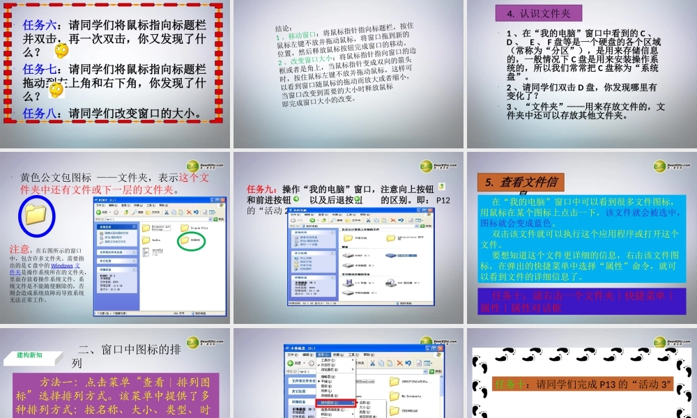 初中七年级信息技术下册 第3课(认识我的电脑)课件 川教版 课件