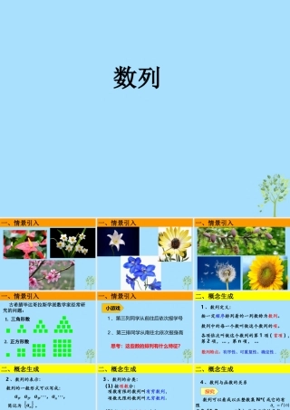 山西省忻州市高考数学 专题 数列复习课件