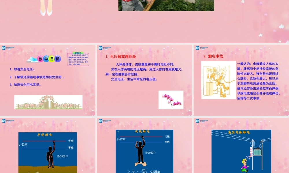 九年级物理全册 193 安全用电课件 (新版)新人教版 教案-2