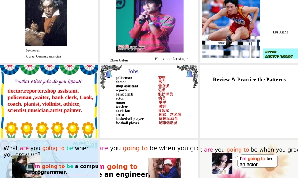 八年级英语上册 Unit 10 I am going to be a basketball player. Section A period 2课件