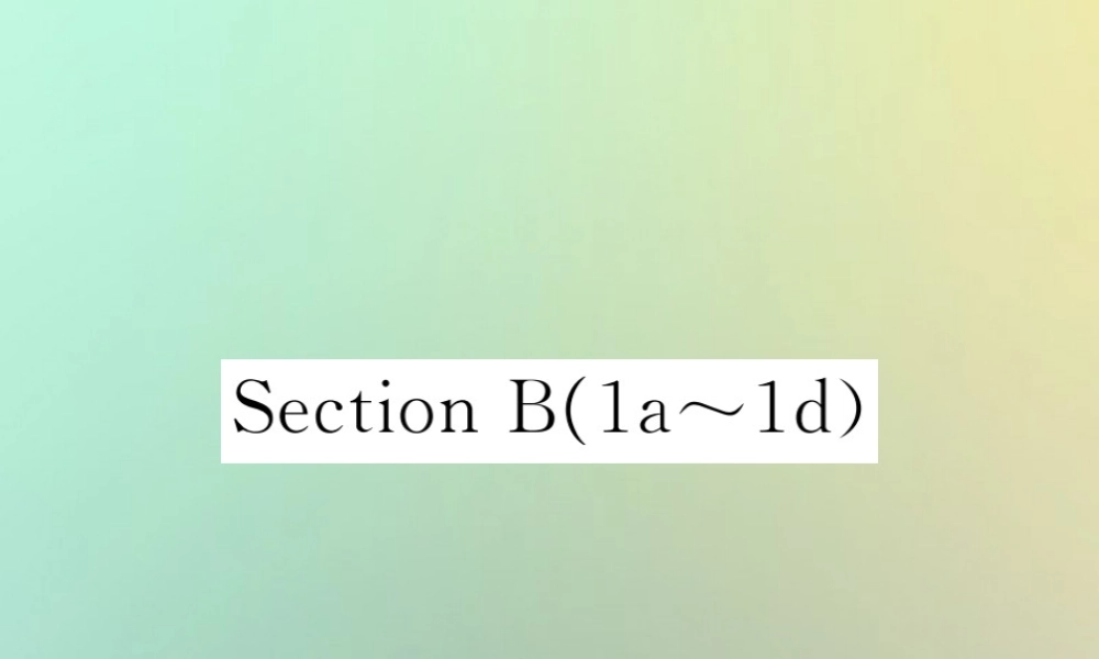 九年级英语全册 Unit 8 It must belong to Carla Section B(1a 1d)课时检测课件 (新版)人教新目标版 课件
