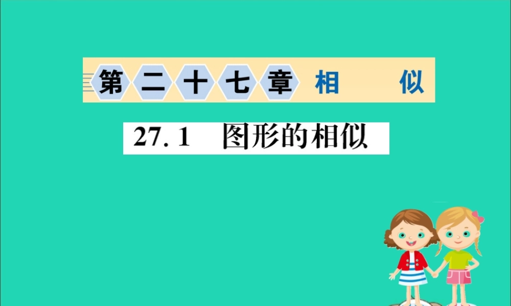 九年级数学下册 第二十七章 相似 271 图形的相似训练课件 (新版)新人教版 课件
