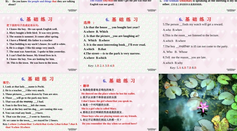 广东地区高一英语定语从句解剖及详解资料 新课标 人教版0 课件