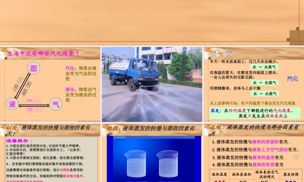 第二节-汽化与液化ppt课件