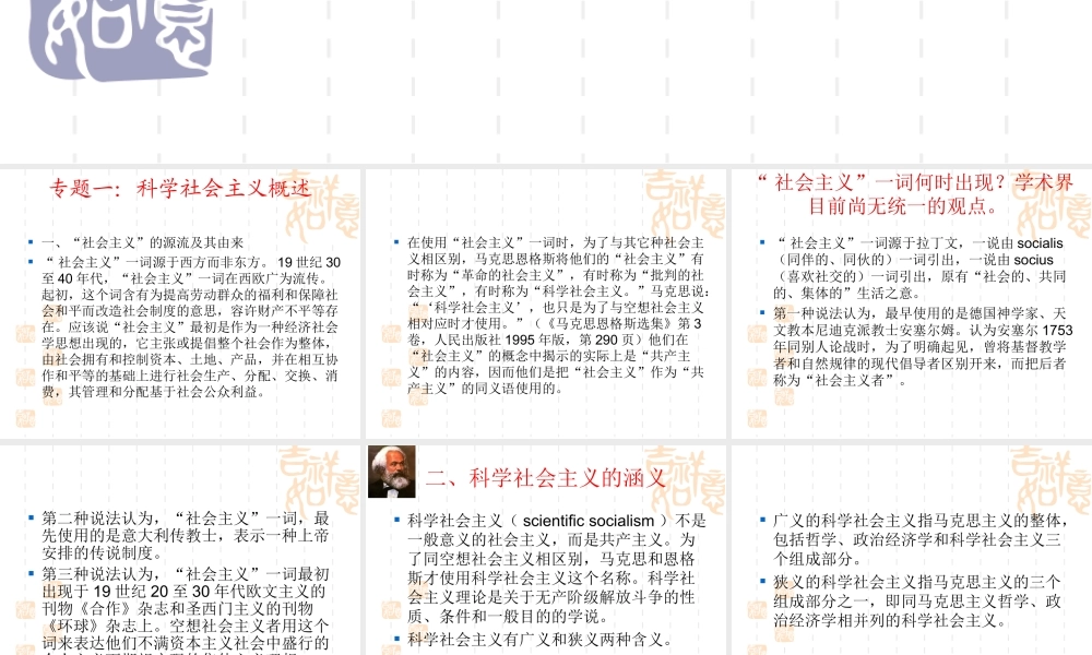 2010年科学社会主义理论与实践课件